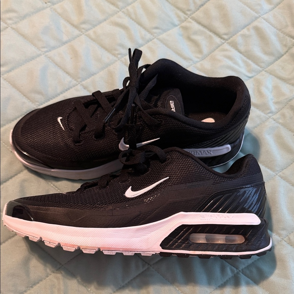 Nike Black and White Air Max Shoes